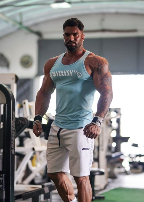 Sergi Constance as seen in a picture that was taken at the HARD CORE Fitness Center in December 2020