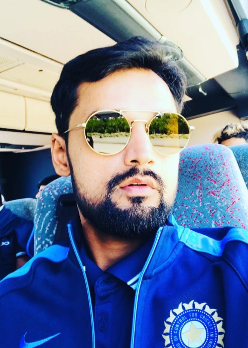 Shahbaz Nadeem in an Instagram selfie from November 2018