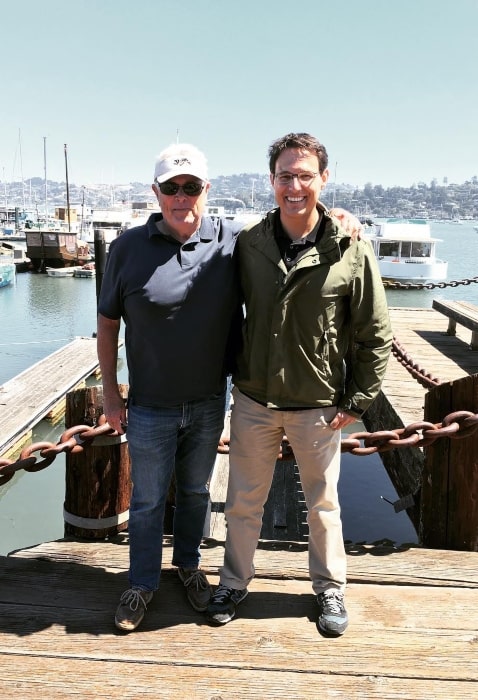 Steve Kornacki after enjoying lunch with his father in July 2017