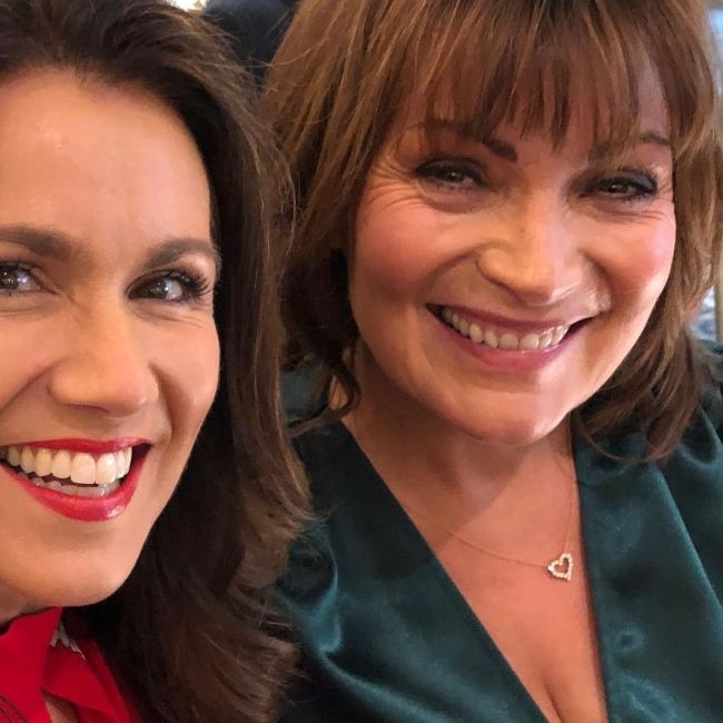 Susanna Reid (left) and Lorraine Kelly as seen together in 2020