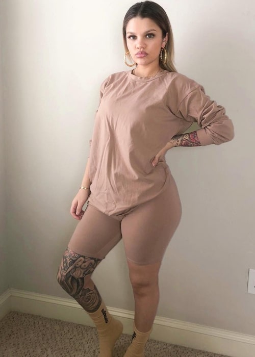 Amina Blue as seen in a picture that was taken in April 2019