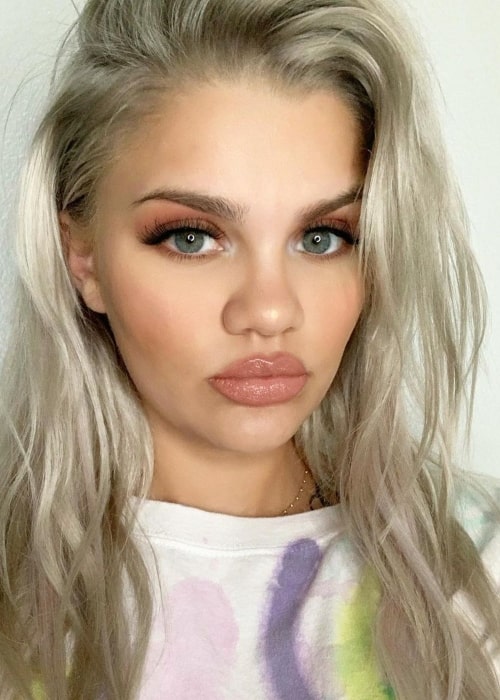 Amina Blue as seen in a selfie that was taken in December 2020