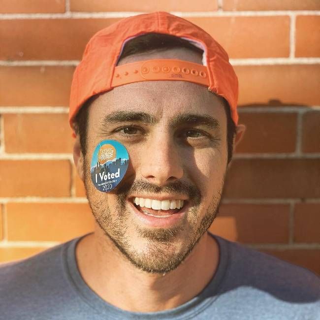 Ben Higgins as seen smiling in October 2020