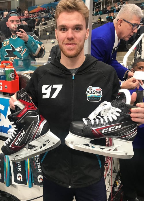 Connor McDavid as seen in an Instagram Post in January 2019
