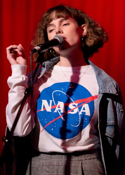 Cyn as seen while performing at the Hotel Cafe in Hollywood, Los Angeles, California in August 2018