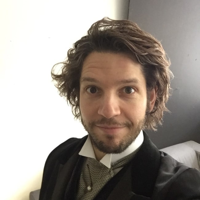 Damien Molony as seen while taking a selfie