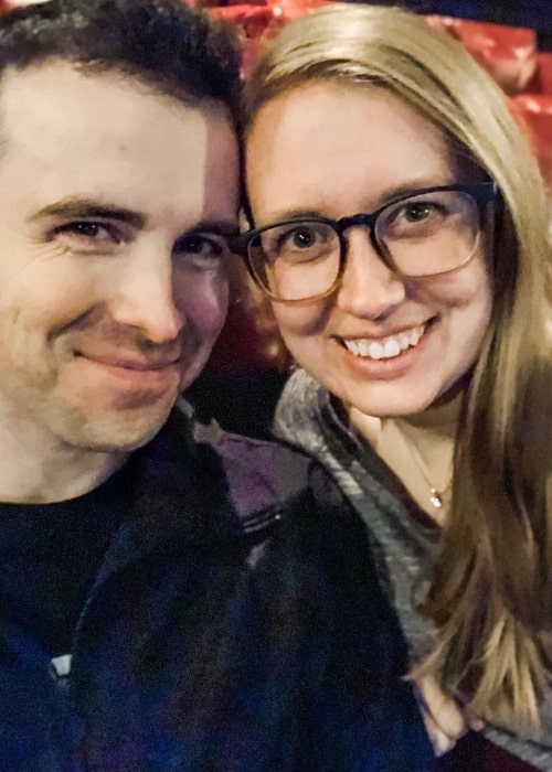 DrLupo as seen in a selfie that was taken with his wife MrsDrLupo in January 2020