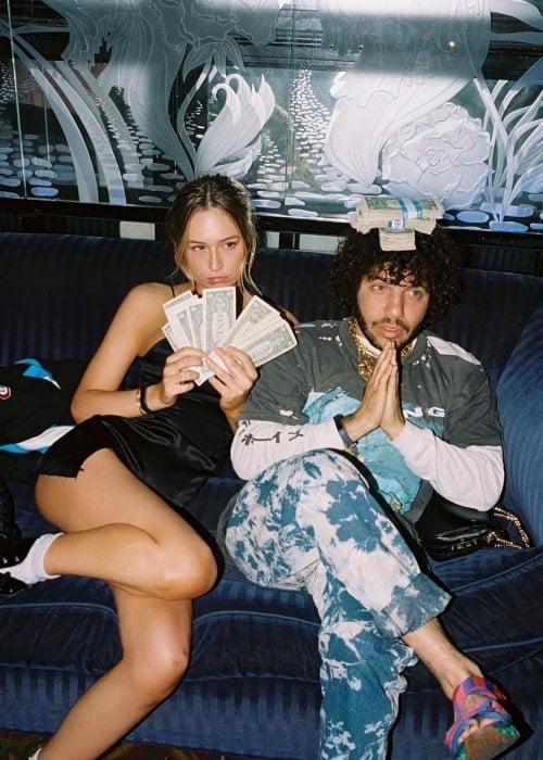 Elsie Hewitt and record producer Benny Blanco in a picture that was taken in February 2020