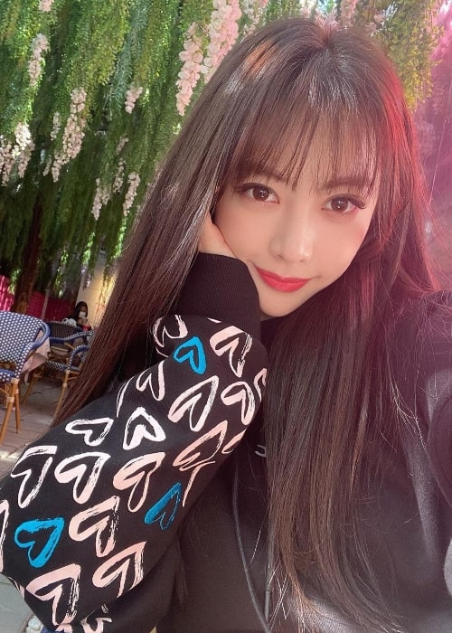 Eunji as seen in a selfie in October 2020