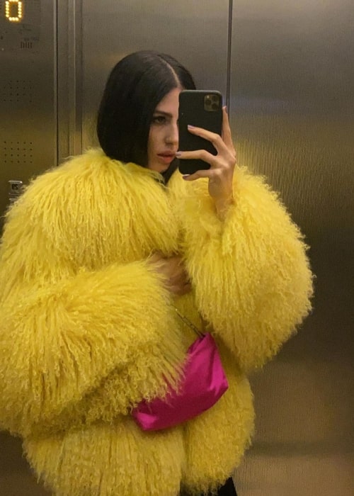 Gilda Ambrosio as seen in a selfie that was taken in February 2021