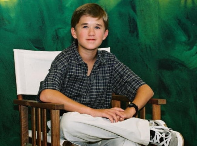 Haley Joel Osment at a press conference in 2001