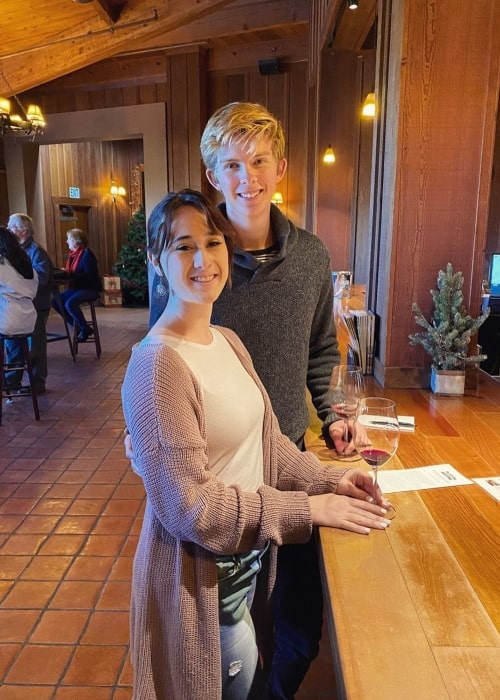 Jeffufah and his wife Jillian Eva as seen in a picture that was taken at the Firestone Vineyard and Winery in December 2019