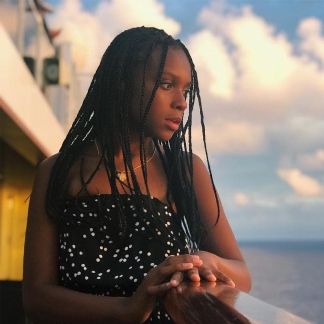 Kaci Walfall as seen in a picture that was taken while at sea at the North Atlantic Ocean in August 2018