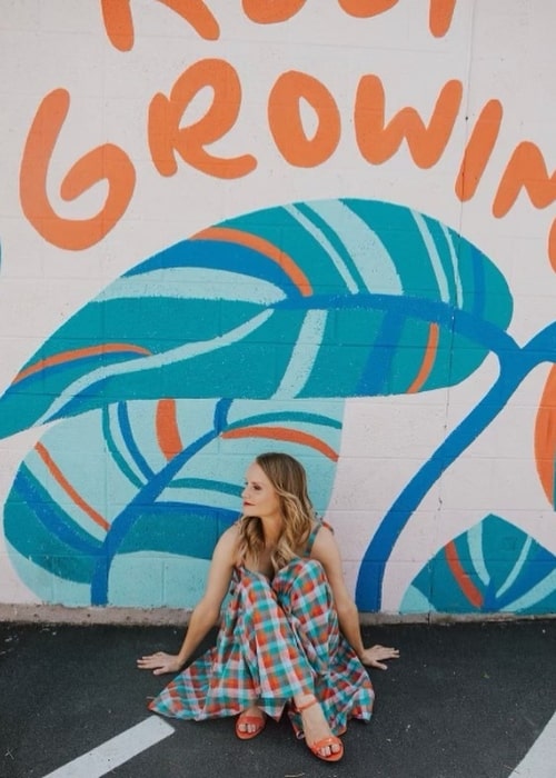 Kate Reinders as seen while posing for a picture in Salt Lake County, Utah