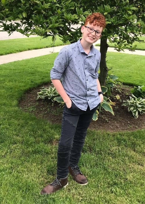Keegan Hedley posing for a picture on his birthday in June 2019
