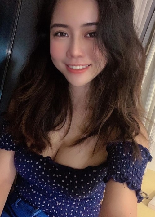 Kiaraakitty as seen in a selfie that was taken in Singapore in January 2021