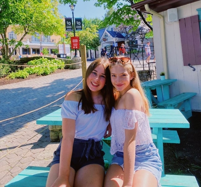 Lilly Bartlam (Right) and Alyssa Hess in Mont-Tremblant, Quebec in August 2020