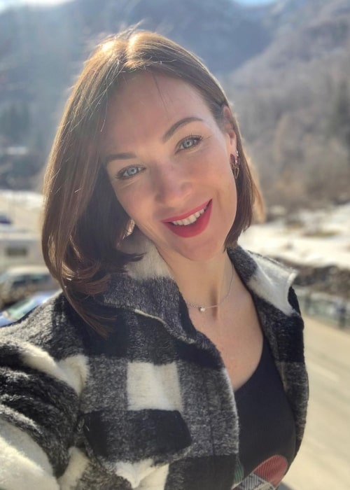 Ludmilla Radchenko in an Instagram selfie from January 2021