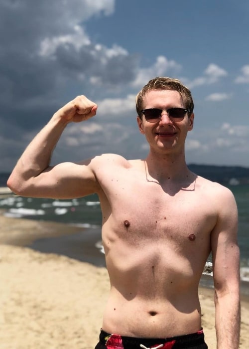 Marcin Jankowski as seen in a shirtless picture that was taken in July 2020