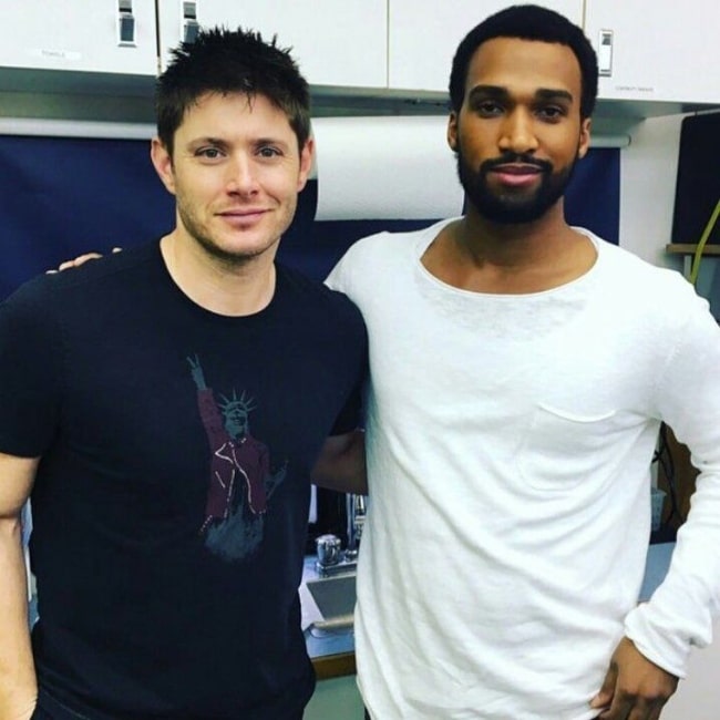 Nathan Mitchell (Right) and Jensen Ackles in August 2020