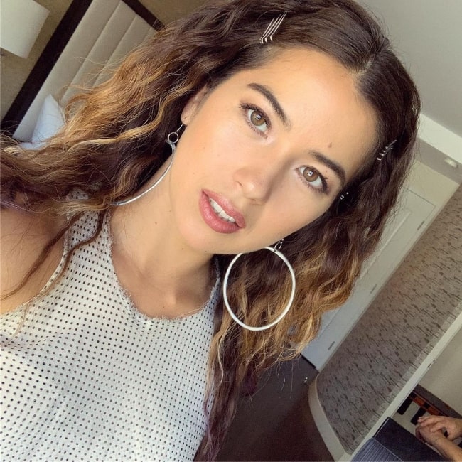 Nichole Sakura as seen while clicking a selfie in July 2019