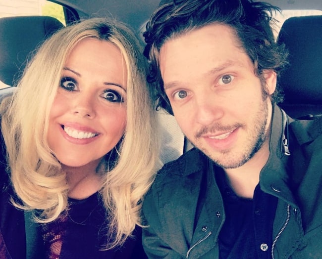 Roisin Conaty in a selfie with her GameFace co-star Damien Molony in April 2019