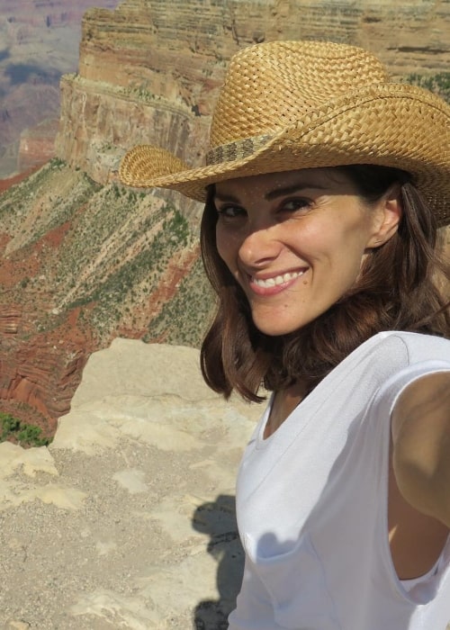 Stefania Spampinato as seen in a selfie that was taken at the Grand Canyon in June 2017