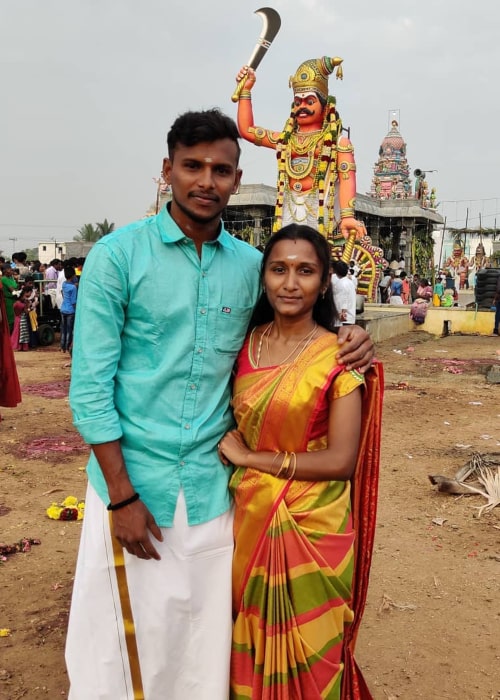 T. Natarajan and Pavithra Natarajan, as seen in March 2020