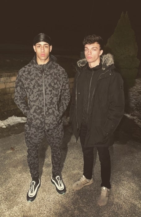 Will Plourde (Right) and Nathan in Peabody, Massachusetts in December 2019