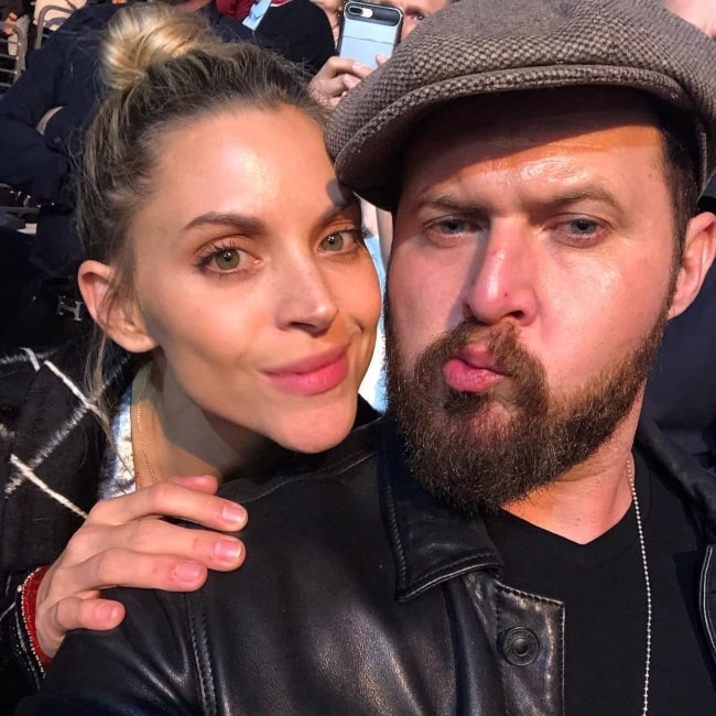 A. J. Buckley as seen in a selfie that was taken with his beau Abigail Ochse in November 2020