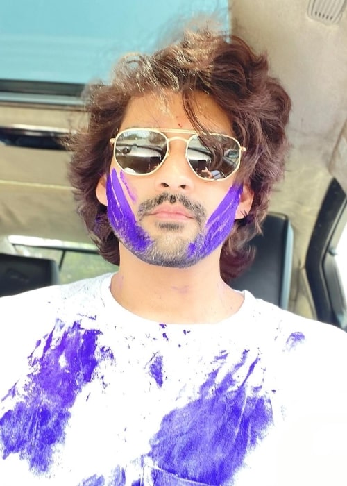 Aditya Redij as seen in a Holi selfie in March 2021