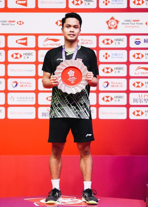 Anthony Sinisuka Ginting as seen in an Instagram Post in December 2019