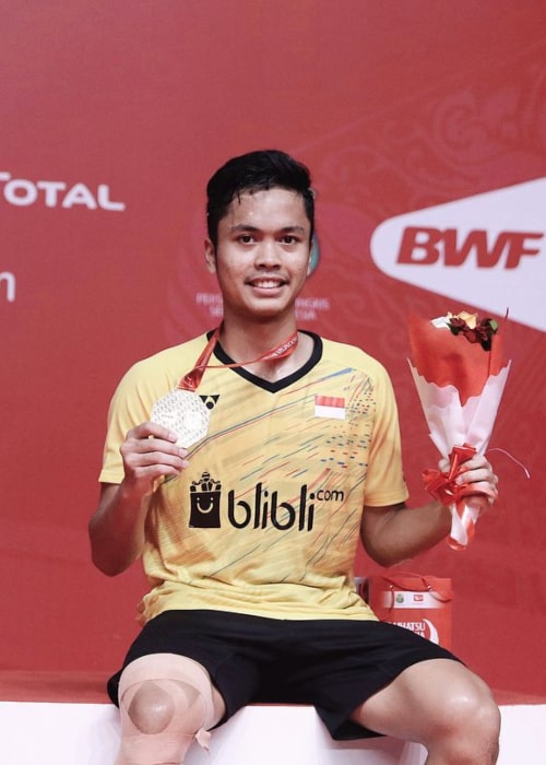 Anthony Sinisuka Ginting as seen in an Instagram Post in January 2018
