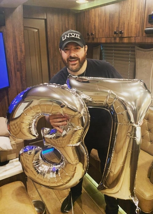Chris Young celebrating as he turned 37 on June 12, 2022