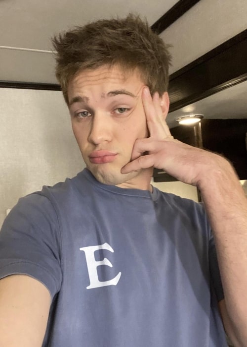 Connor Jessup as seen while taking a selfie in December 2020