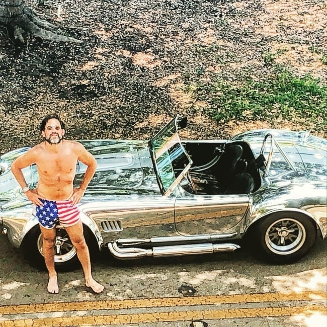 Enrique Murciano as seen while posing shirtless for the camera in Key Biscayne, Florida