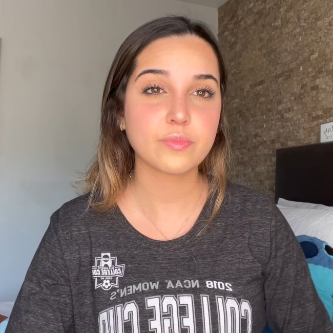 Gaby Obregon as seen in a screenshot that was taken from her video titled addressing comments of Awesomnesstv TNI Gabriella Obregon in January 2021