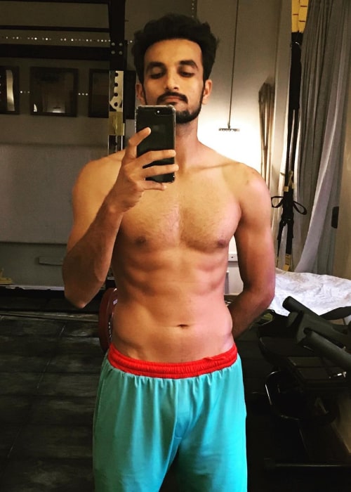 Harshal Patel in an Instagram selfie from March 2020