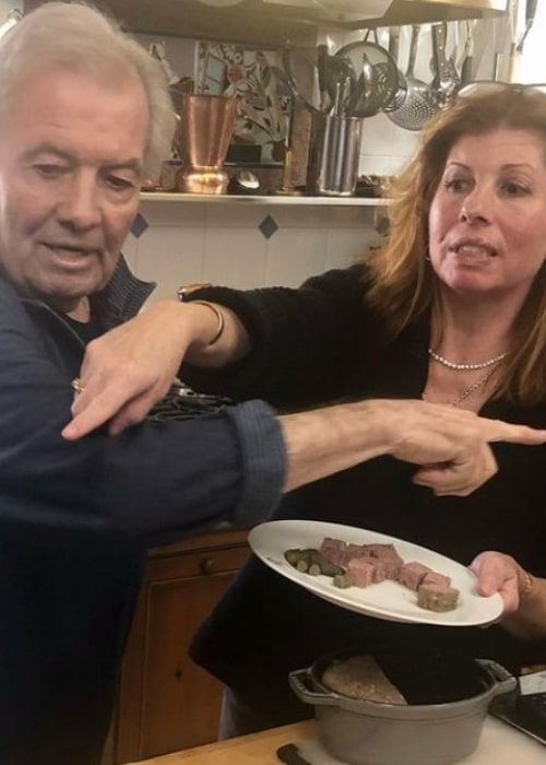 Jacques Pépin with his daughter Claudine, as seen in March 2021