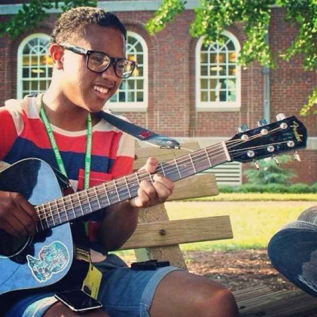 Jahbril Cook enjoying himself in a jam session in July 2012