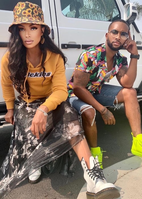 Jarell Houston as seen in a picture with TikTok star iamchrissy97 in September 2020