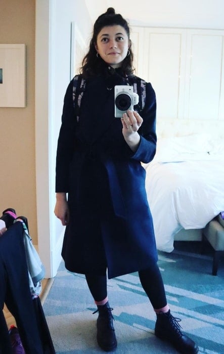 Jasmine Blackborow as seen while taking a mirror selfie