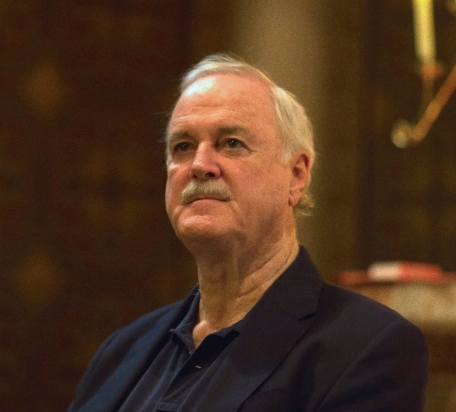 John Cleese pictured at St Patrick's Cathedral, Melbourne in 2014