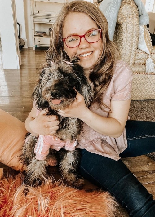 JourNee Nelson as seen in a picture with her dog that was taken in March 2020