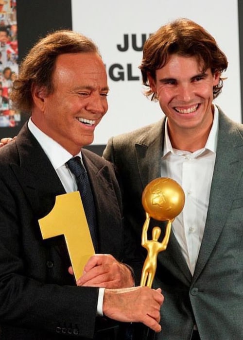 Julio Iglesias with Rafael Nadal, as seen in June 2017