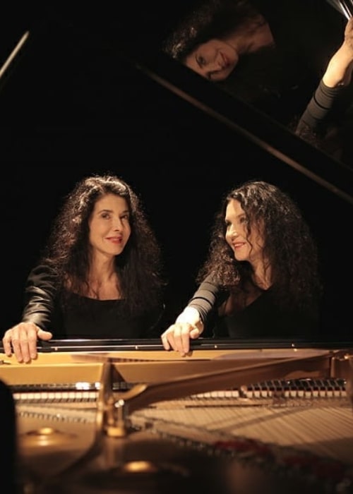 Katia Labèque and Marielle Labèque, as seen in March 2021