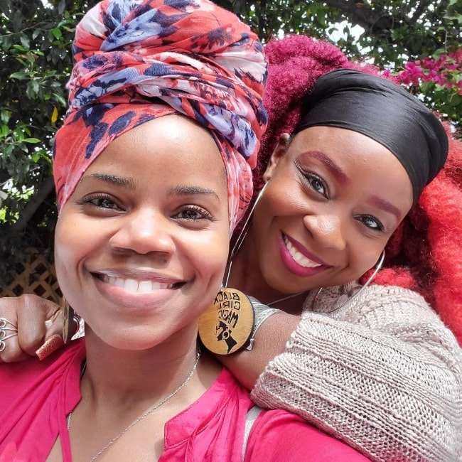 Kelly Jenrette (Front) as seen while taking a selfie with Patricia Cuffie-Jones