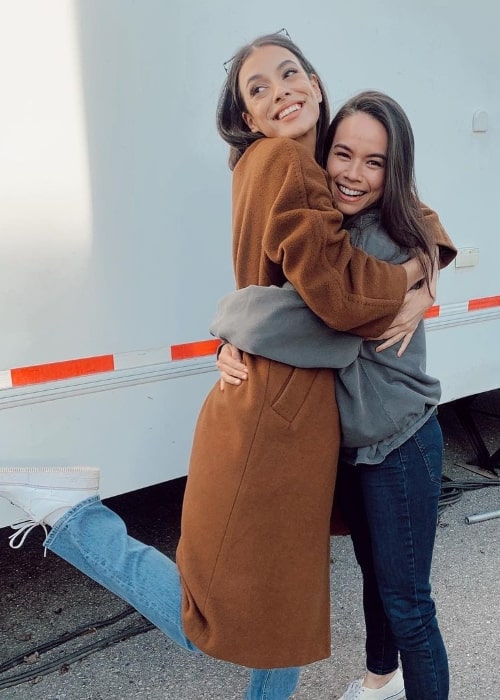 Laysla De Oliveira (Left) posing for a picture with Genevieve Kang in an Instagram post in April 2021