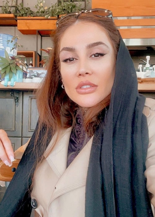 Mandana Mani as seen in a selfie that was taken in January 2021