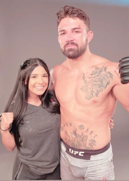 Mike Perry and Latory Gonzalez, as seen in January 2021